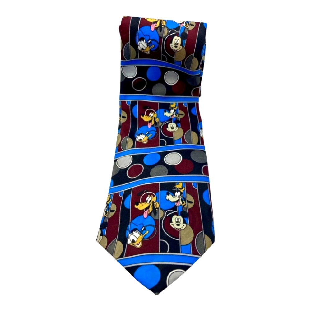 Vintage Disney Mickey Mouse and Friends Neck Tie 58" Length